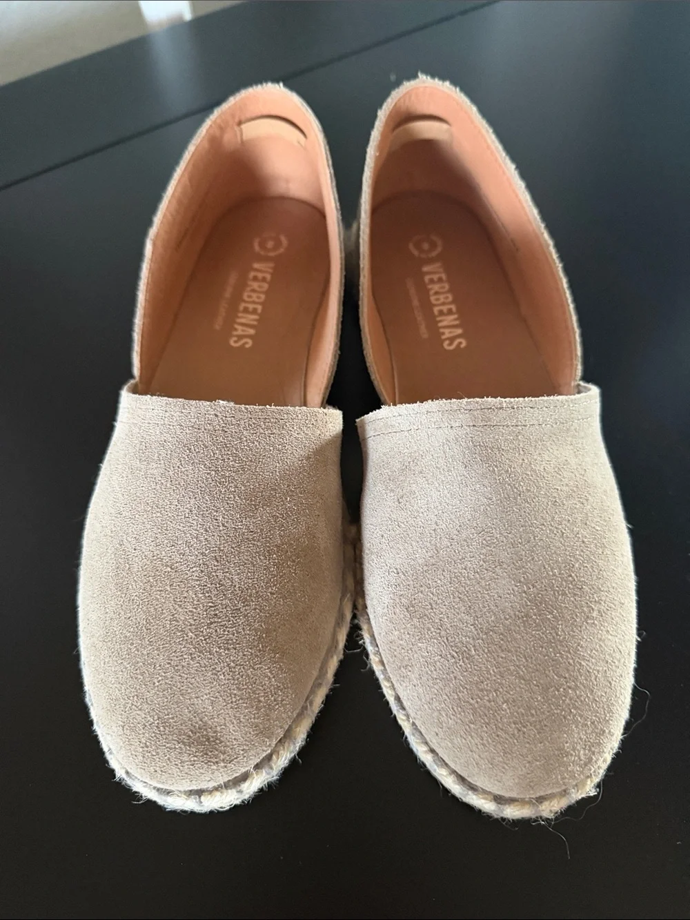 Verbenas Espadrilles Carmen Serraje Stone Sz. 39 NWOT